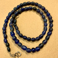 Ancient Cambodian Glass Beads, Blue