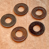 Set of 5 Copper Coins, India
