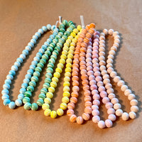 6mm Striped Japanese Glass Beads