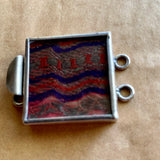 Clasp with Vintage Sari Fabric