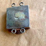 Clasp with Vintage Sari Fabric