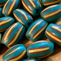 Rare Aqua Watermelon Beads