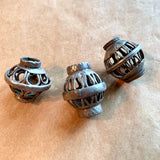 3 Antique Silver Beads, Afghanistan