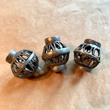 3 Antique Silver Beads, Afghanistan