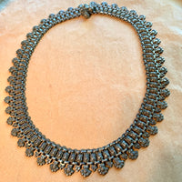 Vintage Silver Lacy Collar, India