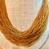 Topaz Micro Seed Bead Necklace Set