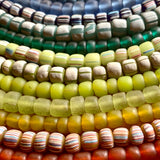 Java Matte Spring Green Glass Beads