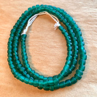 Java Matte Green Glass Beads