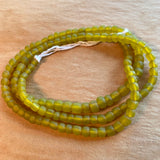 Java Matte Light Olive Glass Beads