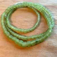 Java Matte Light Green Glass Beads
