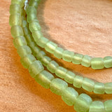 Java Matte Light Green Glass Beads