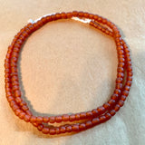 New Java Matte Orange Glass Beads