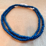 Java Matte Capri Blue Glass Beads