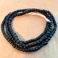 Java Matte Black Glass Beads
