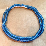 New Java Matte Blue Glass Beads