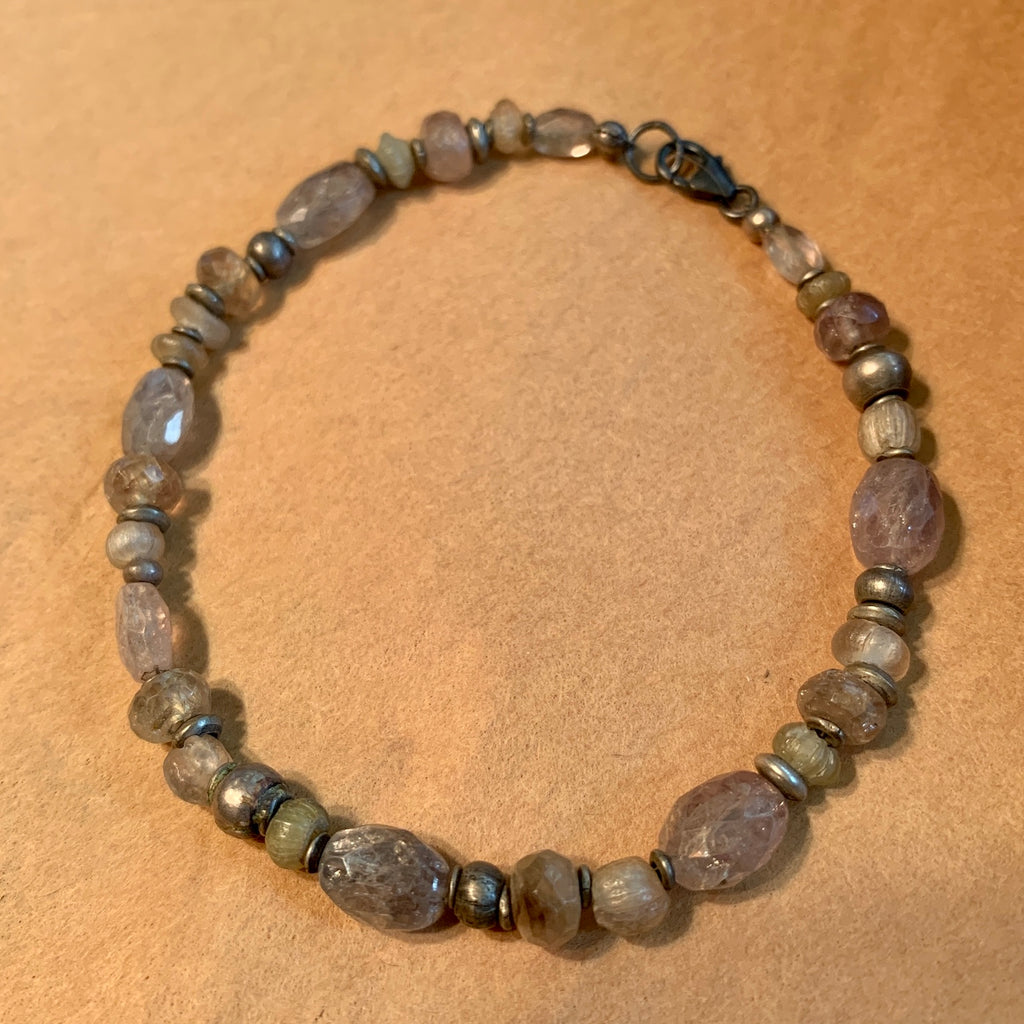 Sapphire & Ancient Glass Bracelet by Ruth