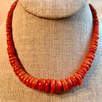 Vintage Italian Coral, Disc Shapes
