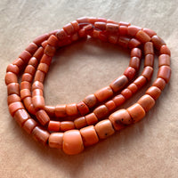 Strand of Berber Orange/Red Coral Beads