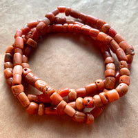 Strand of Berber Orange/Red Coral Beads
