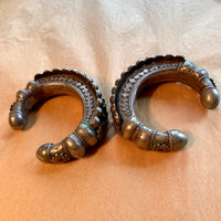 Afghan Silver Cuffs, pair