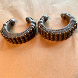 Afghan Silver Cuffs, pair