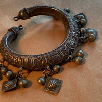 Afghan Silver Bracelet with Dangles