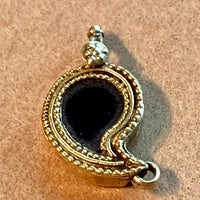 18 KT Gold Paisley Charm, India