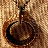 18 Karat Wedding Ring Necklace by Ruth