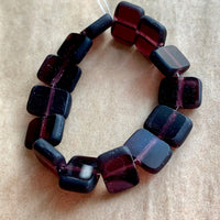 Dark Amethyst Glass Beads