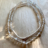 Antique Clear Vaseline Beads