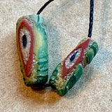 Pair of Ancient Glass Beads