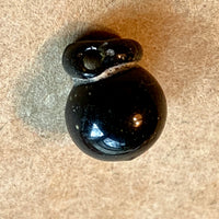 Ancient Afghan Black Glass Bead