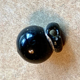 Ancient Afghan Black Glass Bead