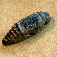 Ancient Lapis 2-Hole Bead, Afghan