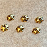 Small 18Kt Gold Bead Caps, India