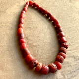 Coral Color Glass "Sand" Beads