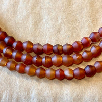 4mm Carnelian Bicones, Afghan