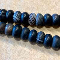 8mm Striped Agate Rondelles, Afghan