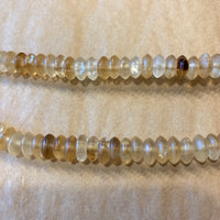 8mm Quartz Crystal Rondelles, Afghan