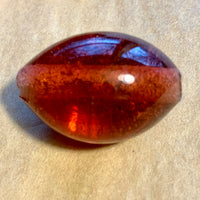 Antique Peking Glass Bead, Raspberry