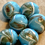 1920's Venetian Baby Blue Beads