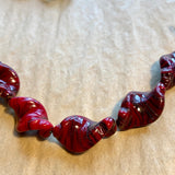 Red & Black Venetian Beads