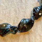 Olive & Black Venetian Beads