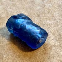 Matte Sapphire Blue Venetian Bead
