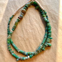 Ancient Roman Green Glass Beads