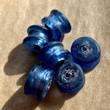 8mm Matte Blue Venetian Bead