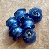 8mm Matte Blue Venetian Bead