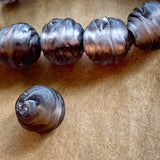 9mm Matte Grey Venetian Bead
