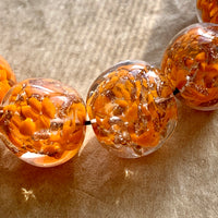 1960's Venetian Orange Beads