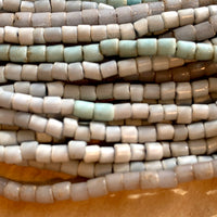 Dusty Blue/Grey Tile Beads